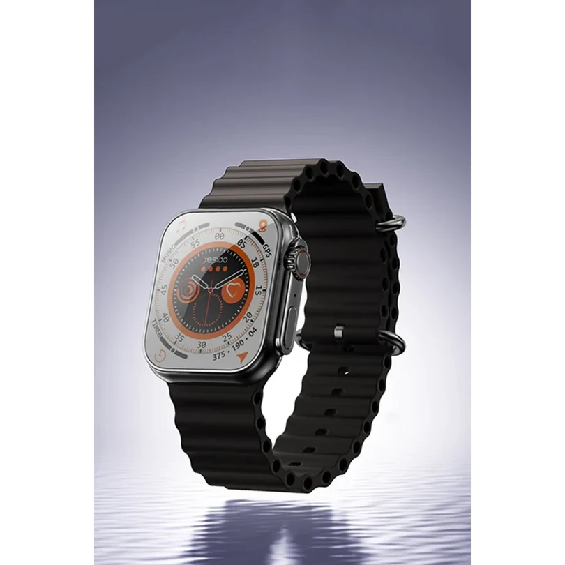 Yesido IO20 2.03” IP68 Su Geçirmez Konuşma & Sağlık Takip Akıllı Saat – Siyah