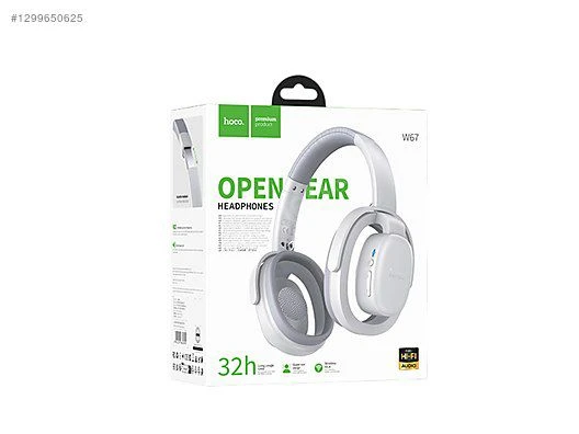 Hoco W67 Open Ear Bluetooth Kulaklık 32 Saat Batarya – Beyaz