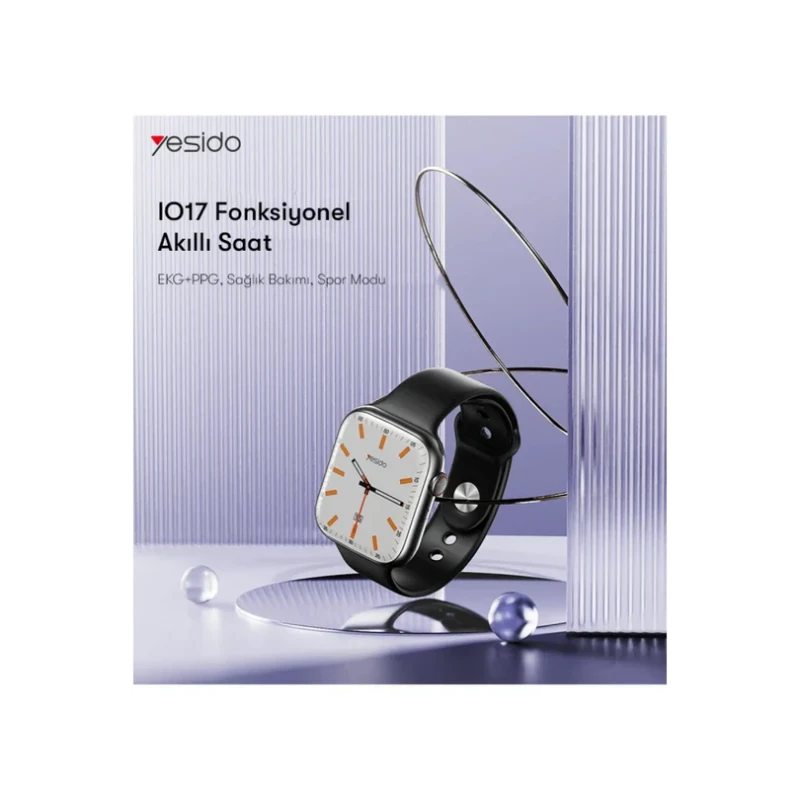 Yesido IO17 1.89” IP68 Su Geçirmez Konuşmalı Akıllı Saat – Siyah