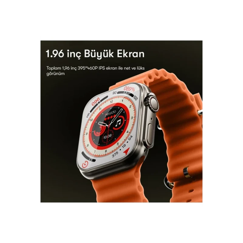 Yesido IO19 2.00” IP68 Su Geçirmez Konuşmalı Akıllı Saat – Siyah