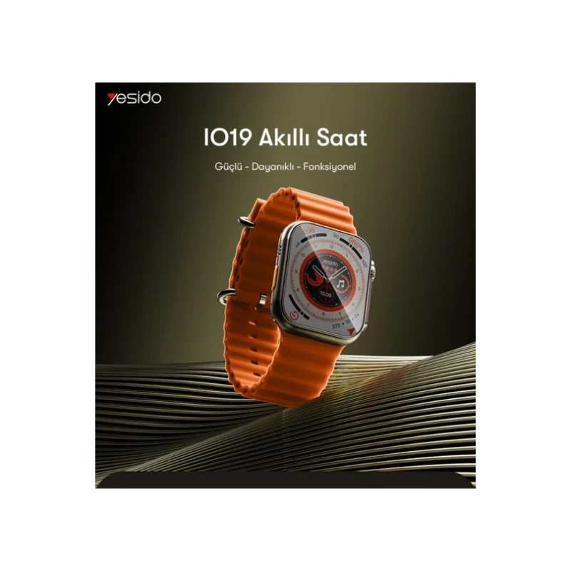 Yesido IO19 2.00” IP68 Su Geçirmez Konuşmalı Akıllı Saat – Siyah