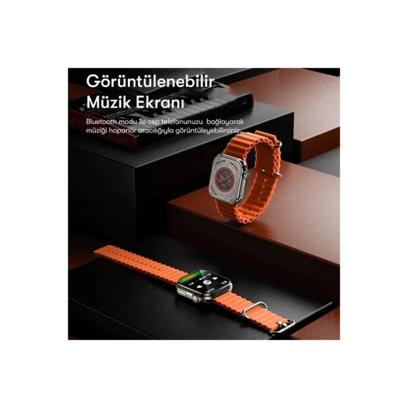 Yesido IO19 2.00” IP68 Su Geçirmez Konuşmalı Akıllı Saat – Siyah