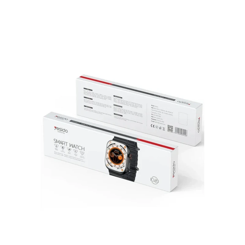 Yesido IO20 2.03” IP68 Su Geçirmez Konuşma & Sağlık Takip Akıllı Saat – Siyah