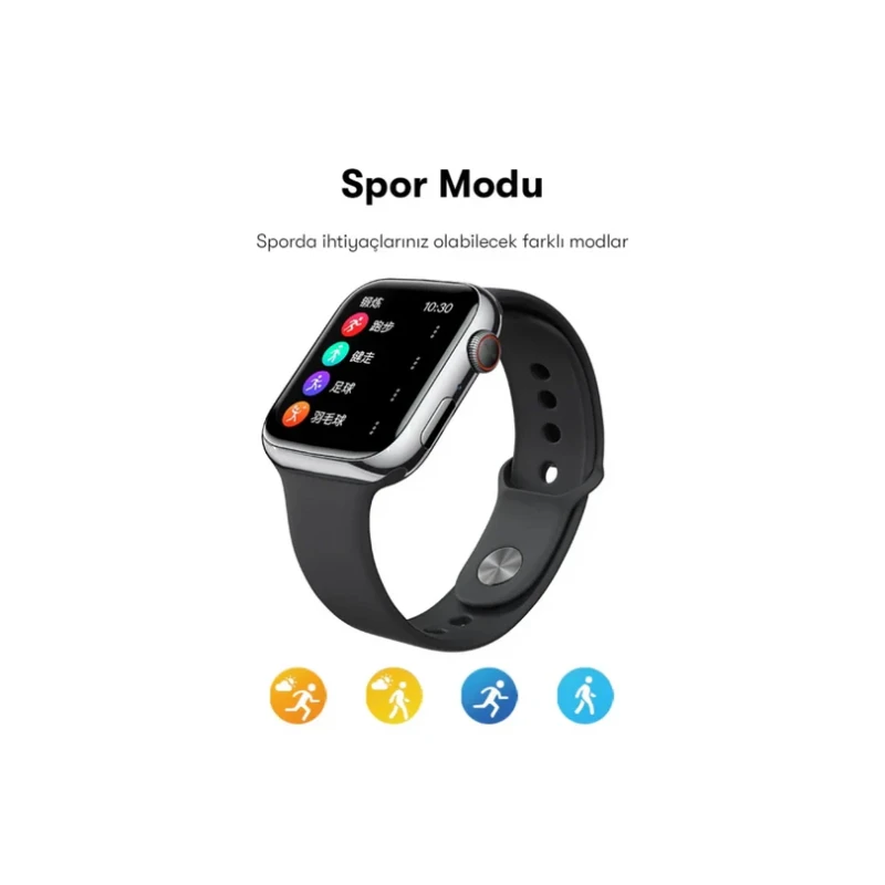 Yesido IO18 1.89” IP68 Su Geçirmez Konuşmalı Akıllı Saat – Siyah