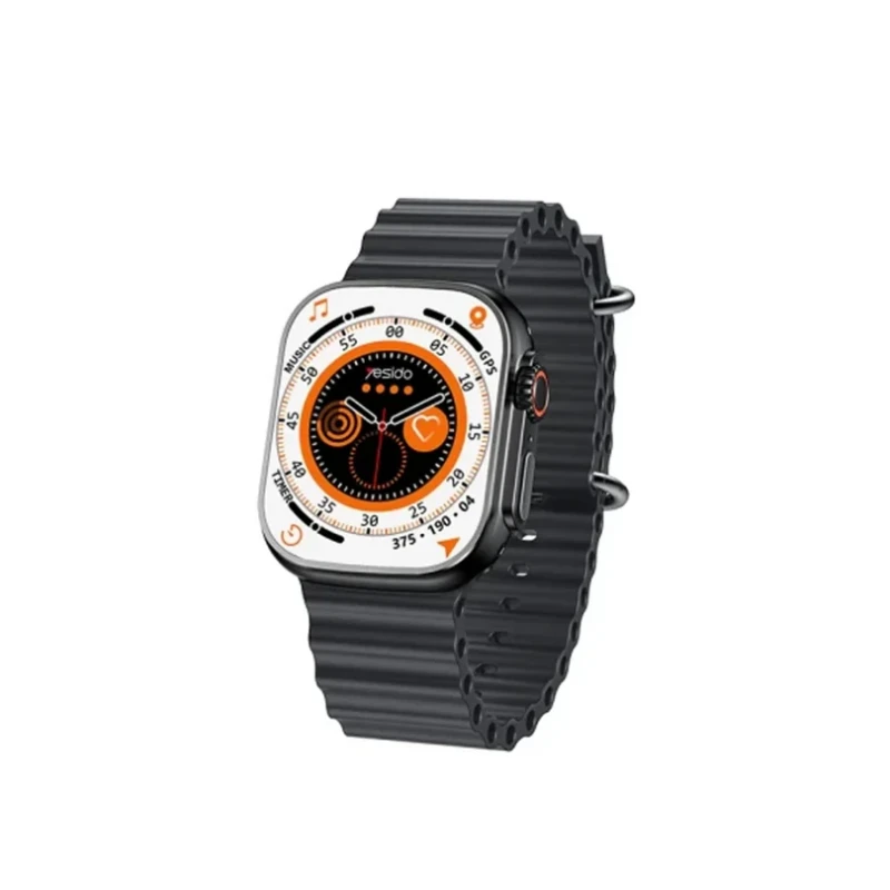 Yesido IO20 2.03” IP68 Su Geçirmez Konuşma & Sağlık Takip Akıllı Saat – Siyah