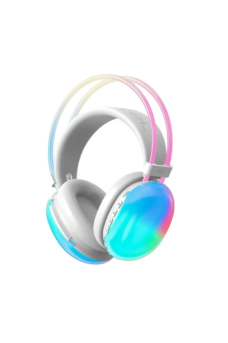 Karler Bass KR-H1 RGB Light Bluetooth 5.3 Oyuncu Kulaklığı – Işıklı Wireless Headset