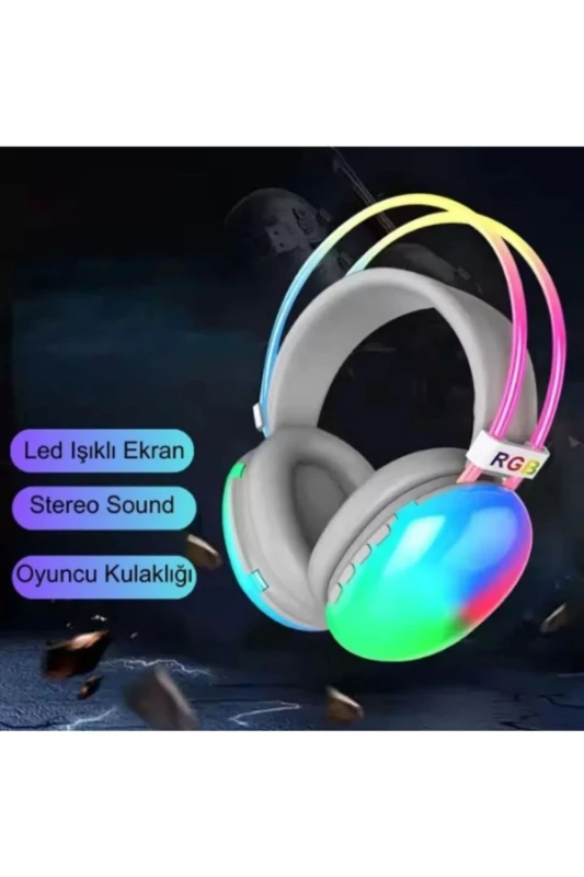 Karler Bass KR-H1 RGB Light Bluetooth 5.3 Oyuncu Kulaklığı – Işıklı Wireless Headset