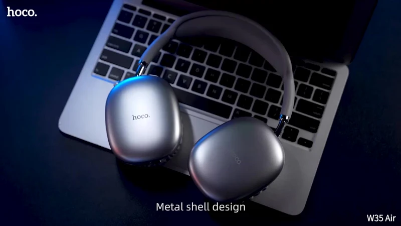 Hoco W35 Air Light 45 Saat Bluetooth Kulaklık AUX Destekli – Mavi