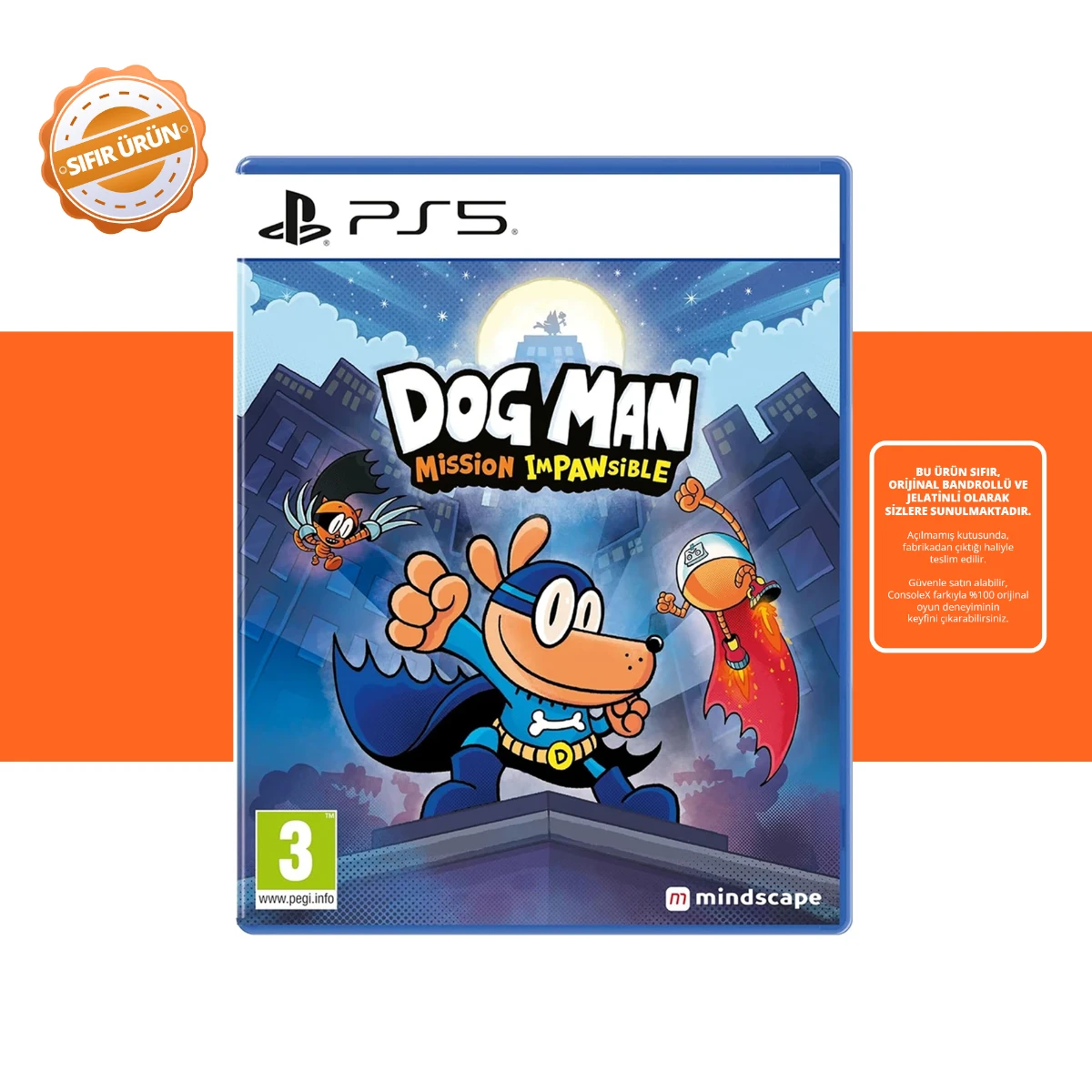 Dog Man Mission Impawsible - PS5 Oyun [SIFIR]