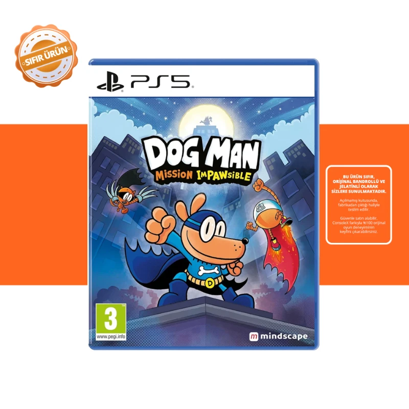 Dog Man Mission Impawsible - PS5 Oyun [SIFIR]