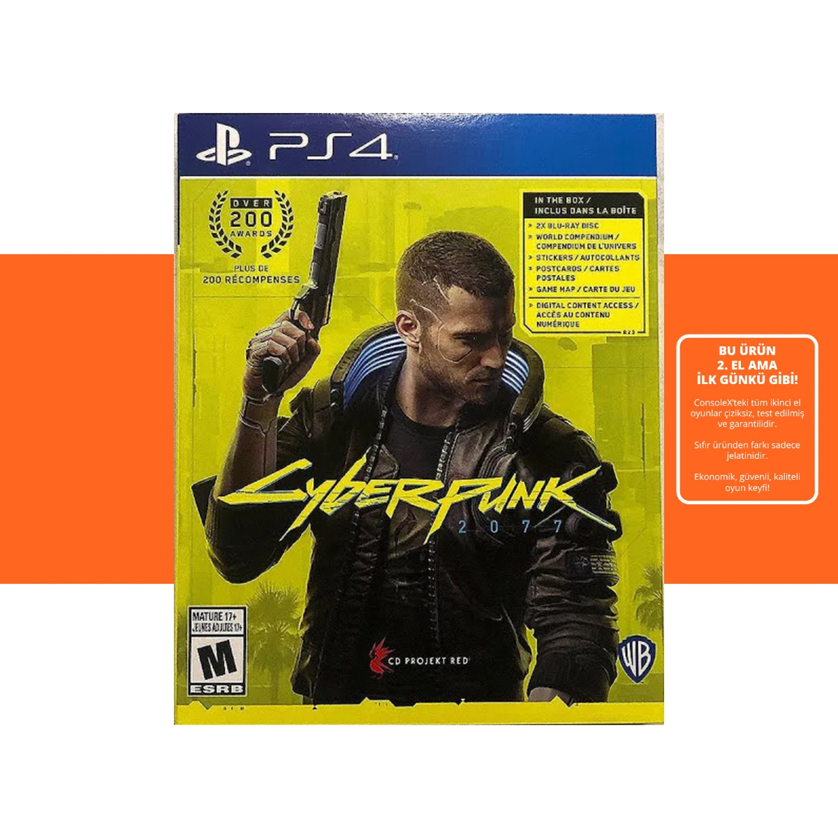 [2.EL] Cyberpunk 2077 PS4 Karton Kutu (Sleeve Edition)