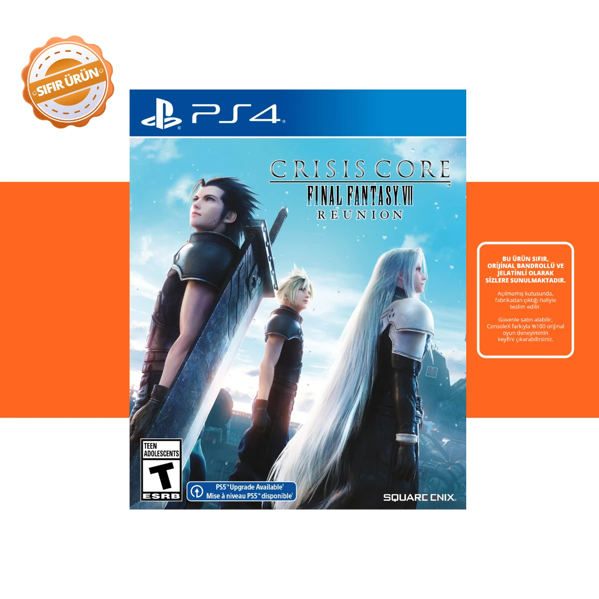 Crisis Core Final Fantasy VII Reunion - PS4 Oyun [SIFIR]