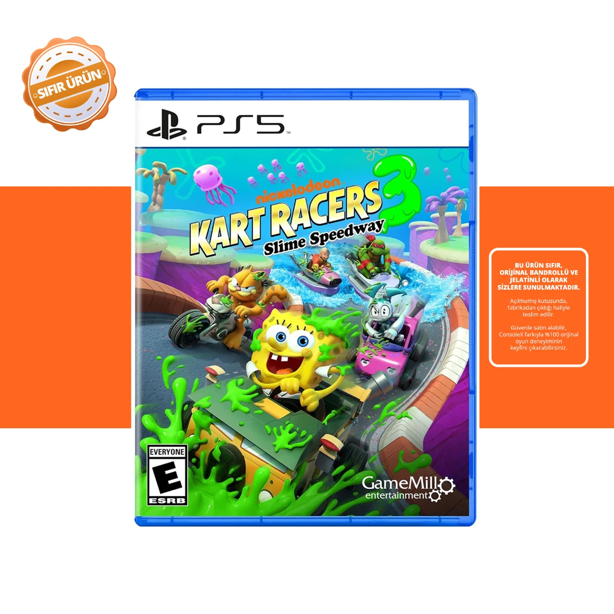Nickelodeon Kart Racers 3 Slime Speedway - PS5 Oyun [SIFIR]