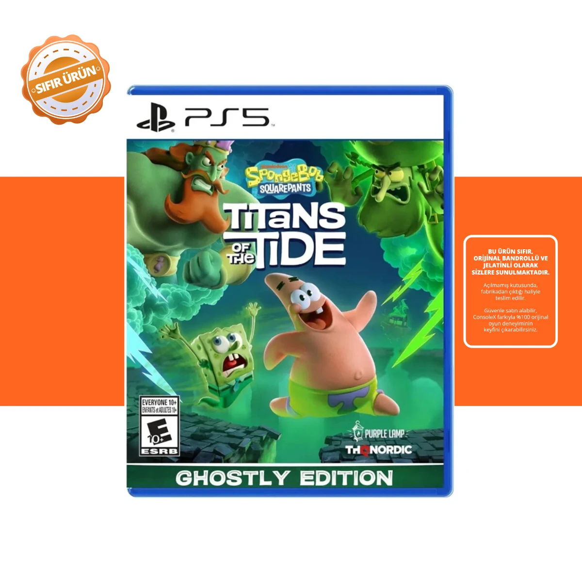 SpongeBob SquarePants Titans of the Tide - PS5 Oyun [SIFIR]