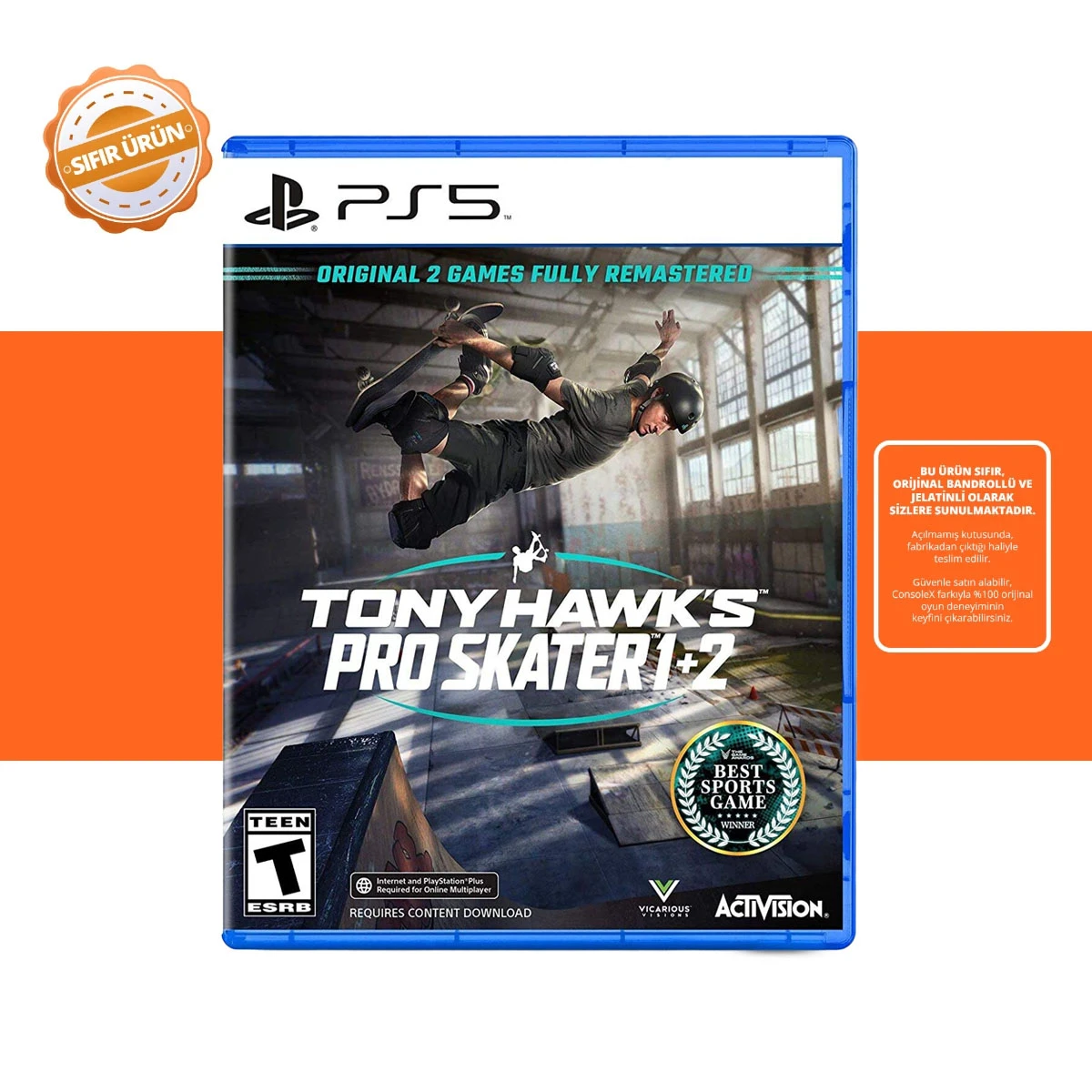 Tony Hawk Pro Skater 1+2 - Ps5 Oyun [SIFIR]