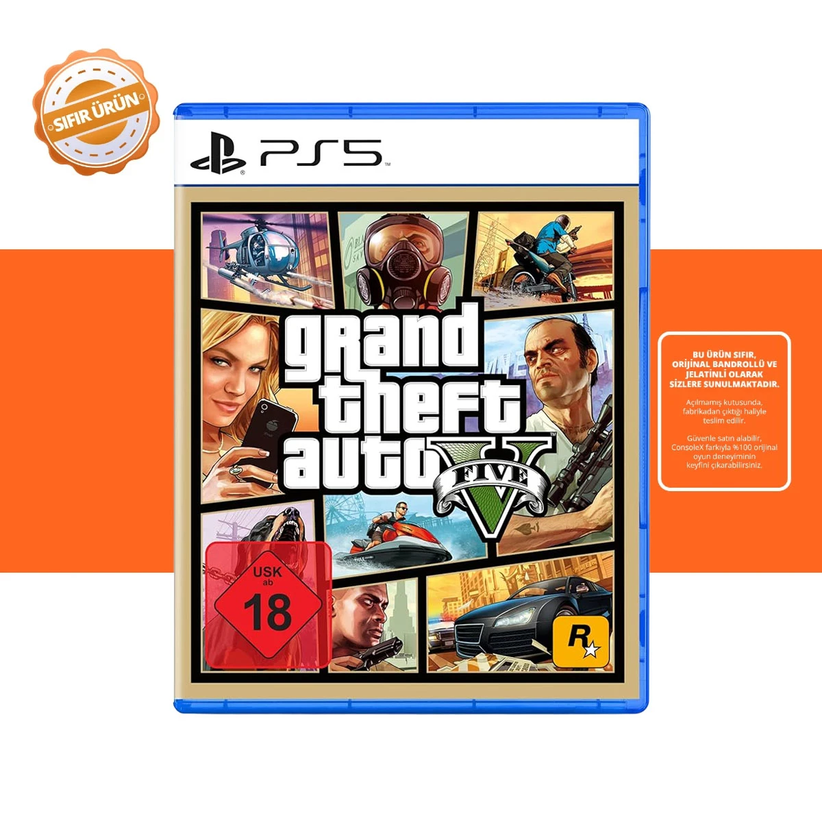 GTA 5 - Grand Theft Auto V - Ps5 Oyun [SIFIR]