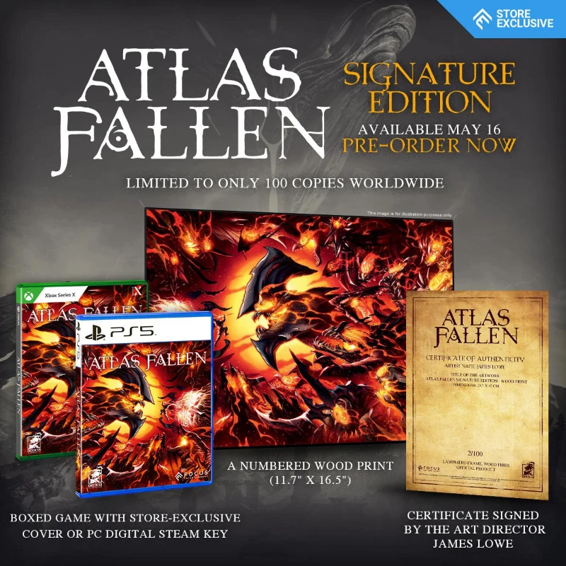 Atlas Fallen Limited Edition PS5 Oyun + Steelbook + Metal Poster [SIFIR]