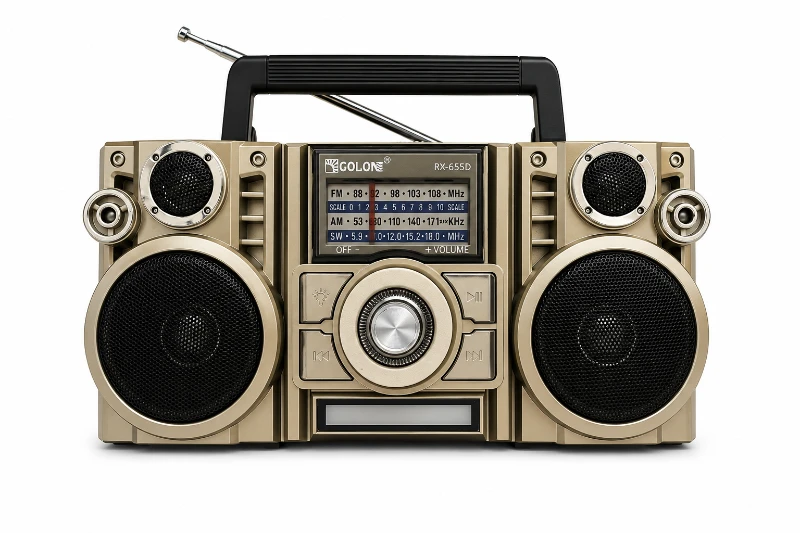 Golon RX-655D Retro Bluetooth Radyo Hoparlör | FM/AM/SW | USB | TF Kart | Güneş Paneli | TWS