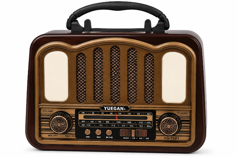 Yuegan YG-7081 Retro Bluetooth Radyo Hoparlör | FM/AM/SW, USB, TF Kart, AUX