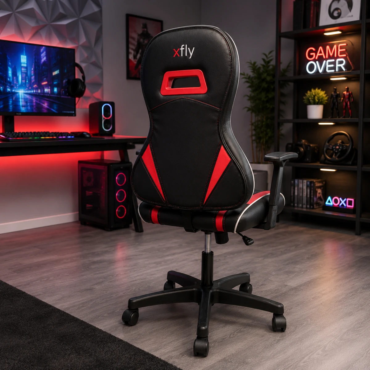 XFly Luppo Çocuk Oyuncu Koltuğu Kırmızı Ergonomik Bilgisayar ve Gaming Koltuğu - 1523D0488