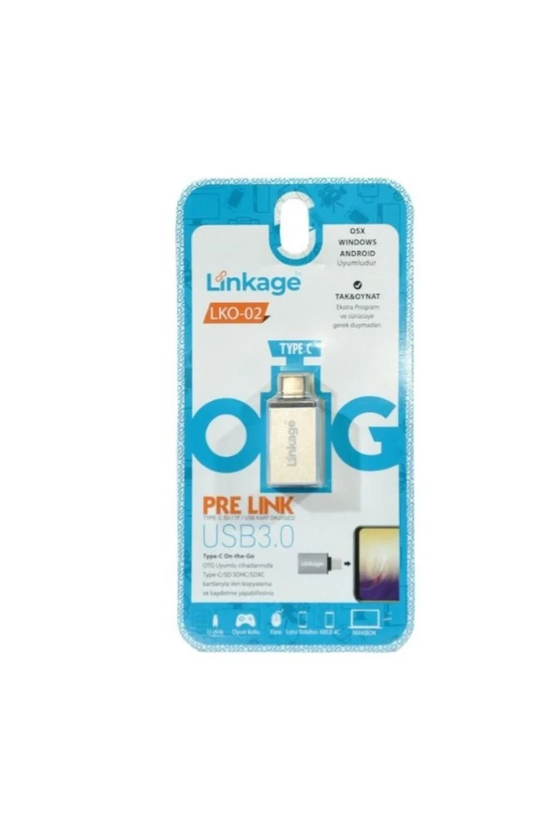 Linkage LKO-02 USB Type-C to USB 3.0 OTG Dönüştürücü Adaptör