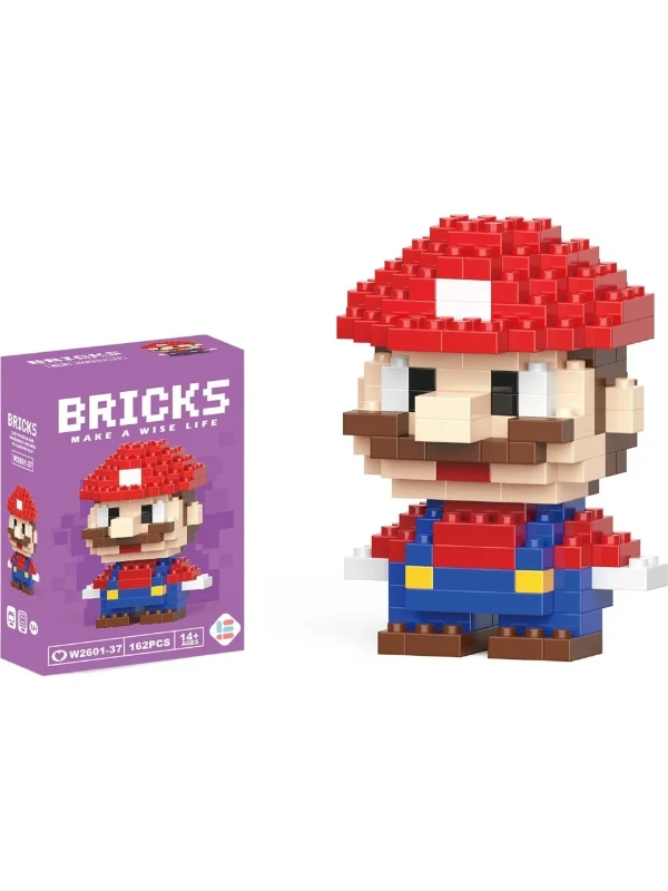 Super Mario Mini Mikro Blok Yapı Oyuncağı Koleksiyon Seti - Q5009