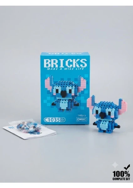 Stitch Mikro Blok Yapı Oyuncağı Mini Blok Koleksiyon Seti - Q5016